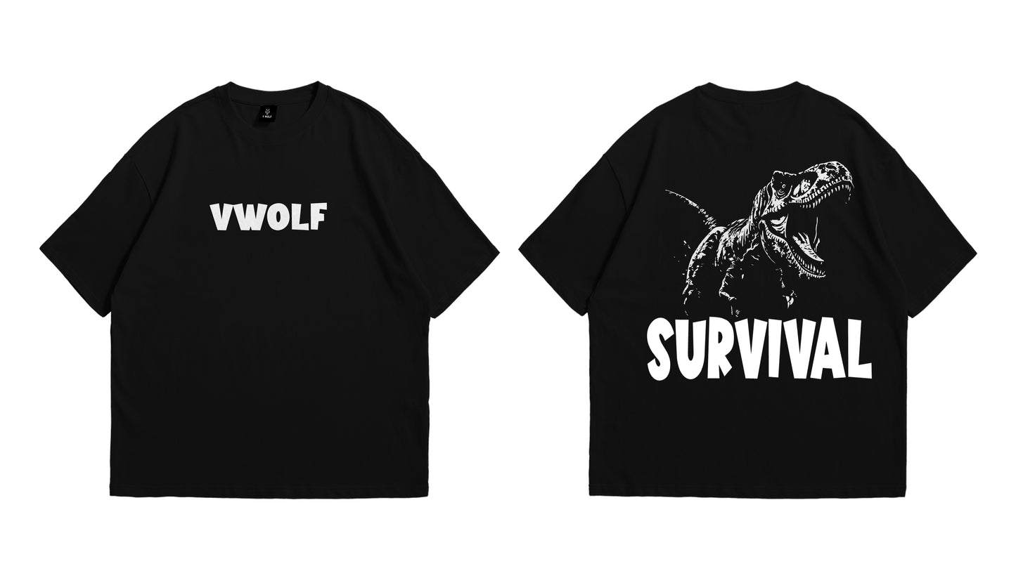 Survival Dinosaur Graphic Oversize T-Shirt